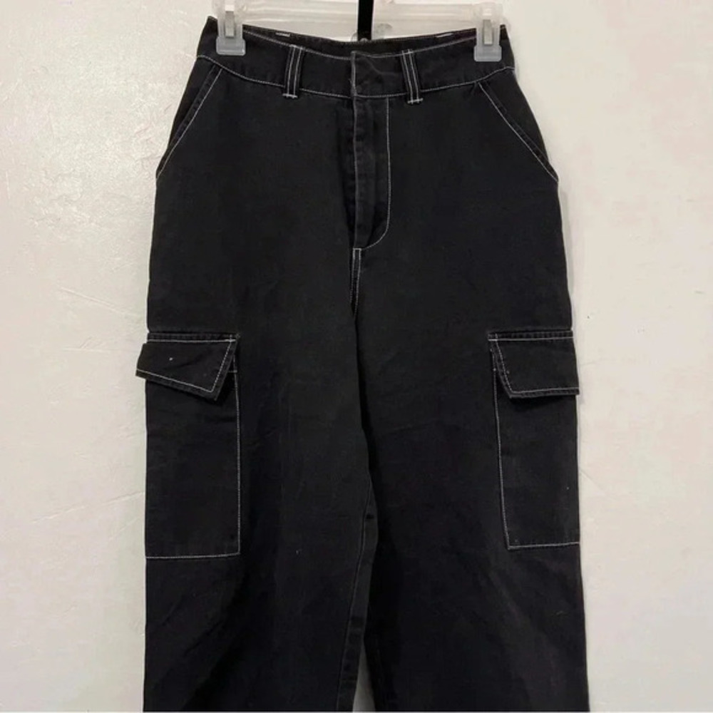 Standard Women’s Cargo pants‎ Contrast Stitch Side Pocket Straight Leg Size XS